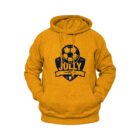 Jolly F.C. Merch yellow hoodie front